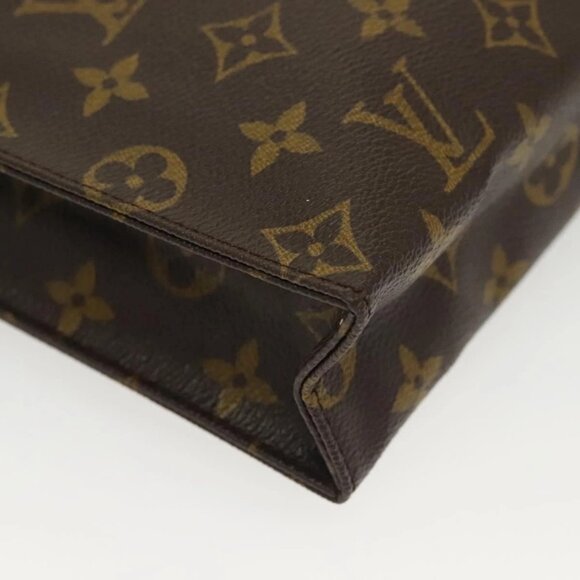 LOUIS VUITTON Monogram Poche Toilette 26 Pouch M47542 LV Auth 137596 - Picture 12 of 16
